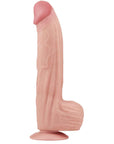 12'' King Sized Sliding Skin Dual Layer Dong (Flesh)
