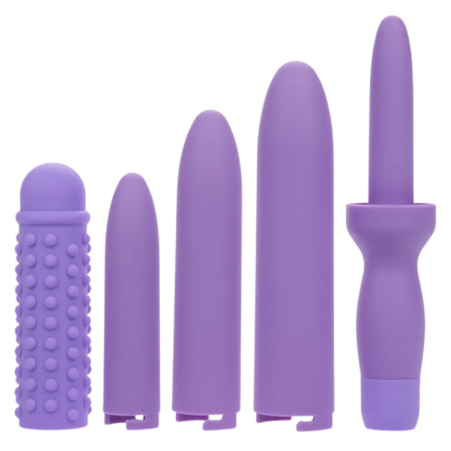 Rechargeable Dilators Set of 4 Locking Sizes Plus Sleeve