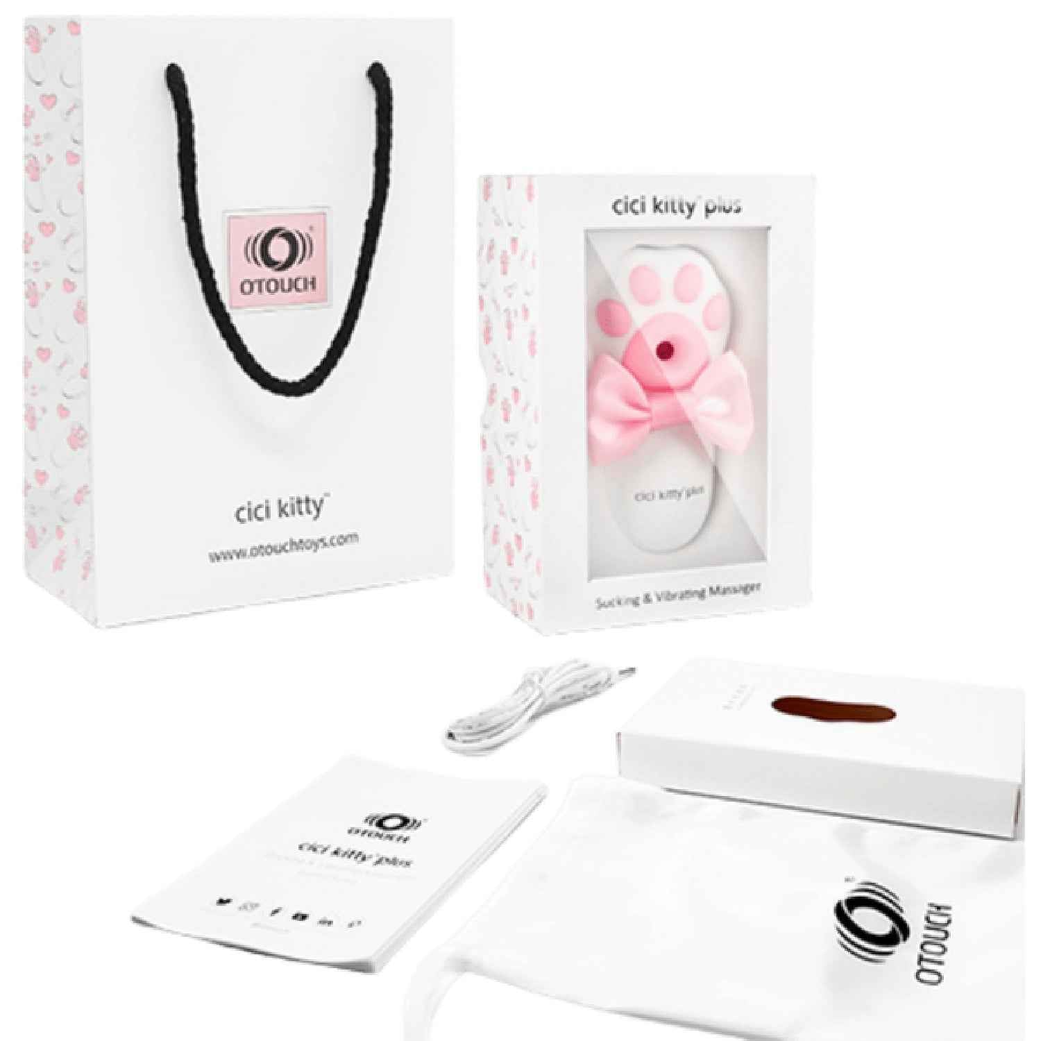 CICI KITTY PLUS - Suction and Vibration Massager (Pink)