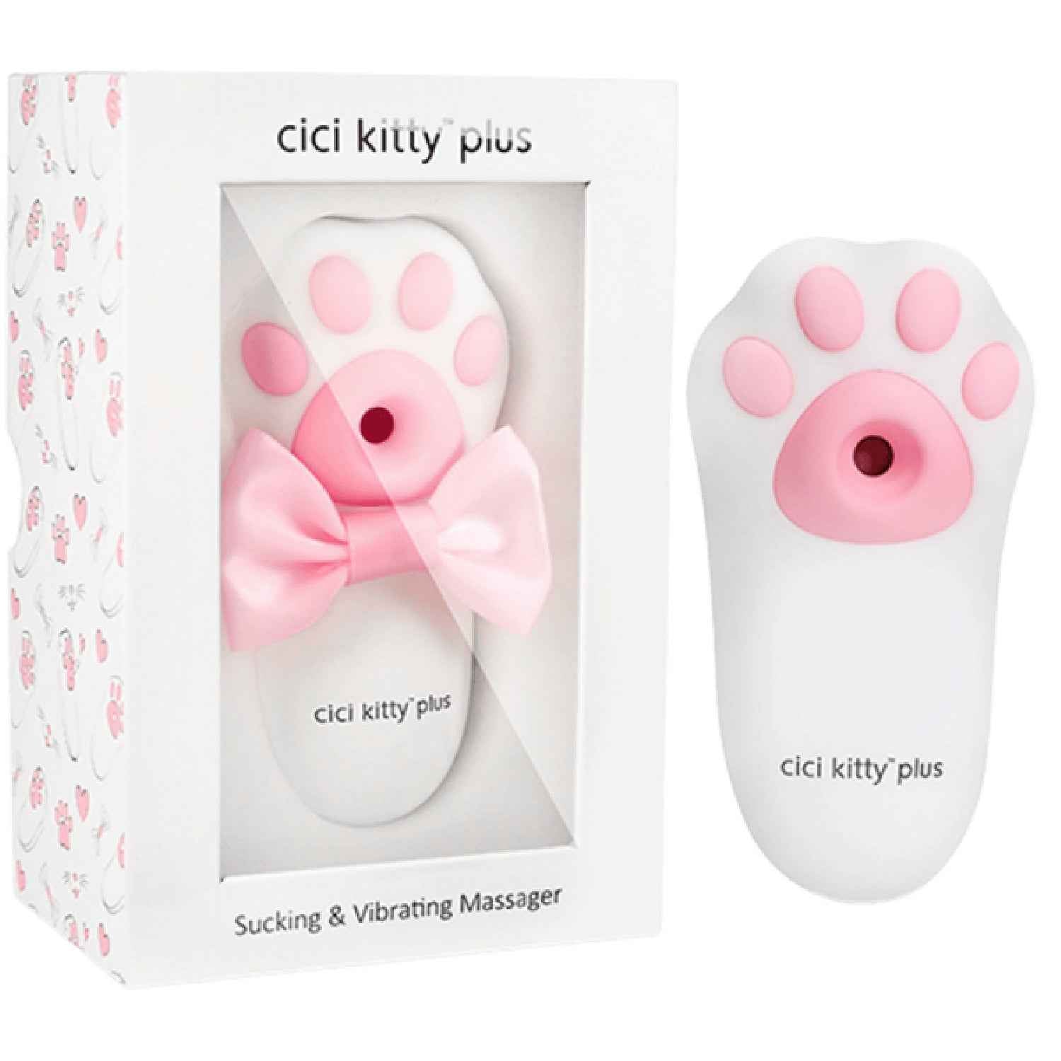 CICI KITTY PLUS - Suction and Vibration Massager (Pink)
