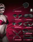 8-Piece BDSM Kit (Black)