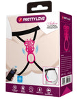 Rechargeable Strap-on Butterfly Massager - Aethon (Pink)