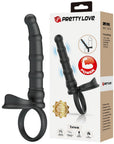 Tatum - Cockring with Anal Probe (Black)