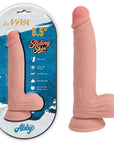 Sliding Skin Abby - 8.5" Dual Density Dong (Flesh)