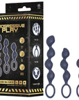 3-In-1 Silicone Anal Plug Set (Black)