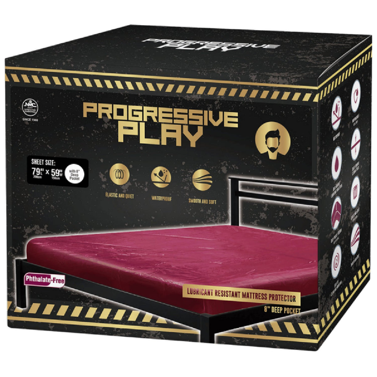 Lubricant Resistant Mattress Protector (Red) (Queen Size)