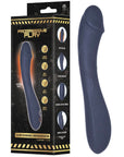 Silicone Rechargeable Vibrator with Heating (Black)