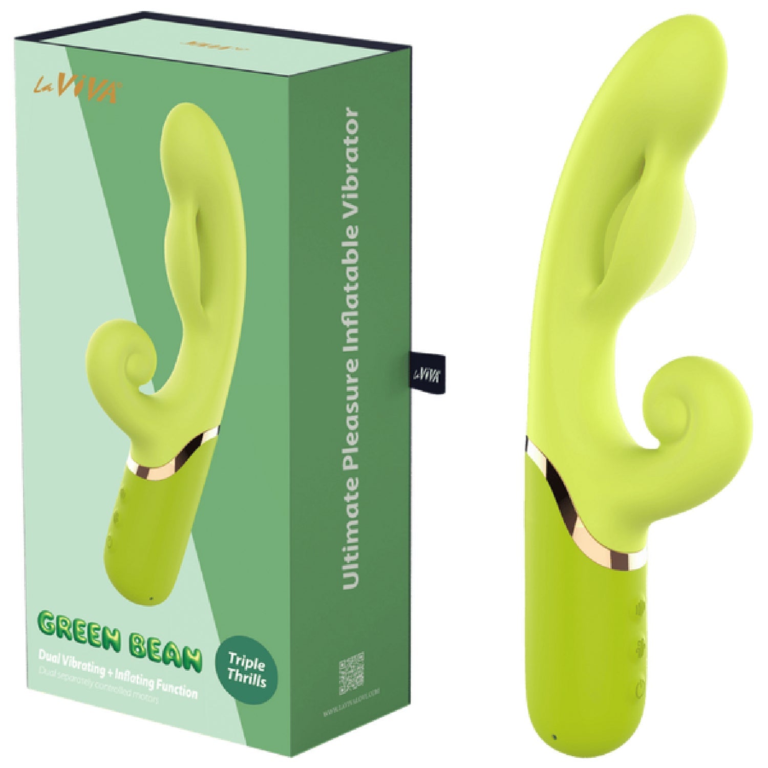 Vibrating / Inflating Green Bean (Green)