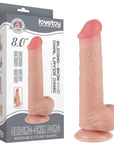 8'' Sliding Skin Dual Layer Dong (Flesh)