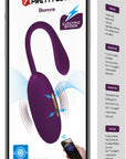 App Control Electric Shock Vibrating Love Egg - Doreen - Purple