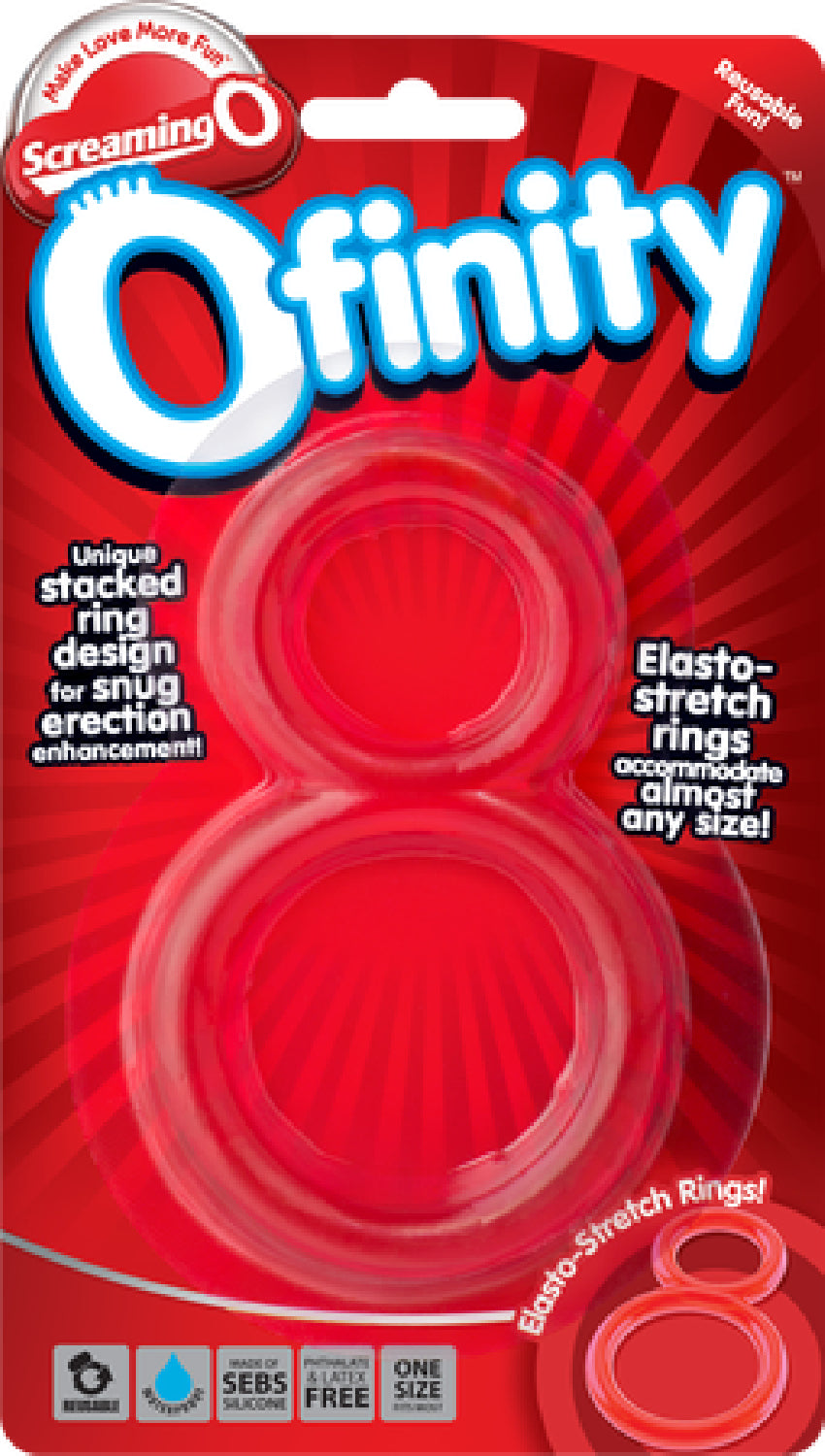 Ofinity Double Erection Ring - Red - K. P.