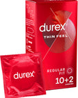 Thin Feel Regular Fit Condoms 10's Plus 2 Free
