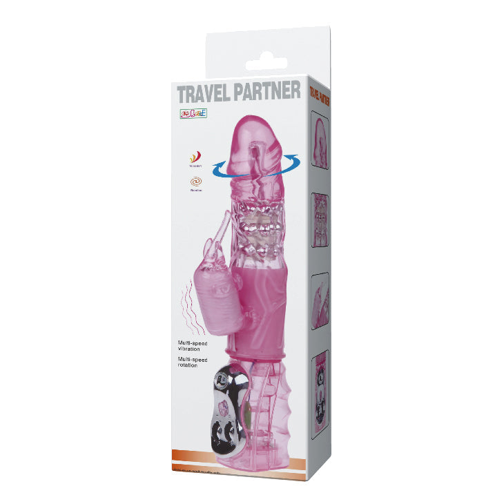 Rotating Rabbit Vibrator - Pink - K. P.