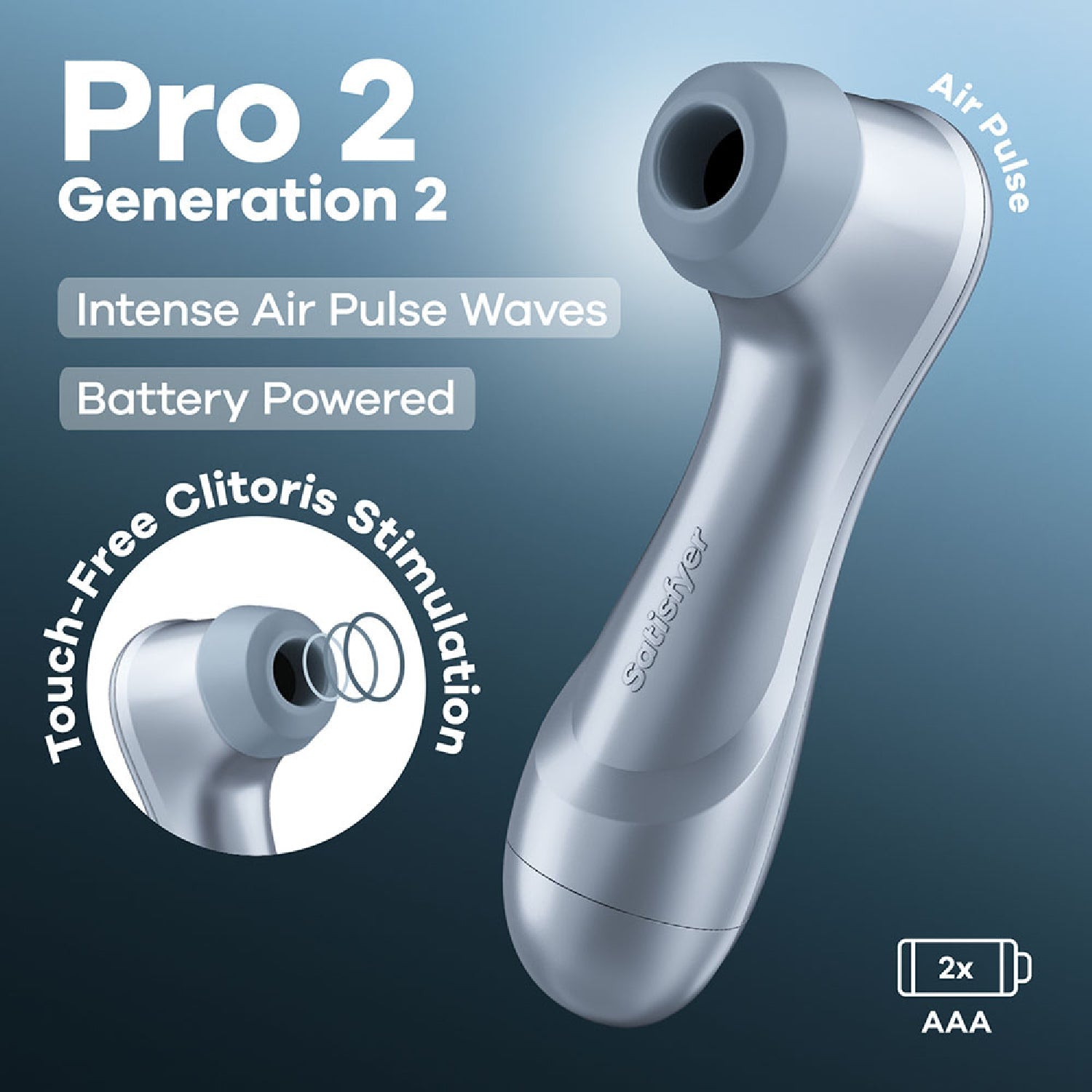 Satisfyer Pro 2 - Blue - Battery Series