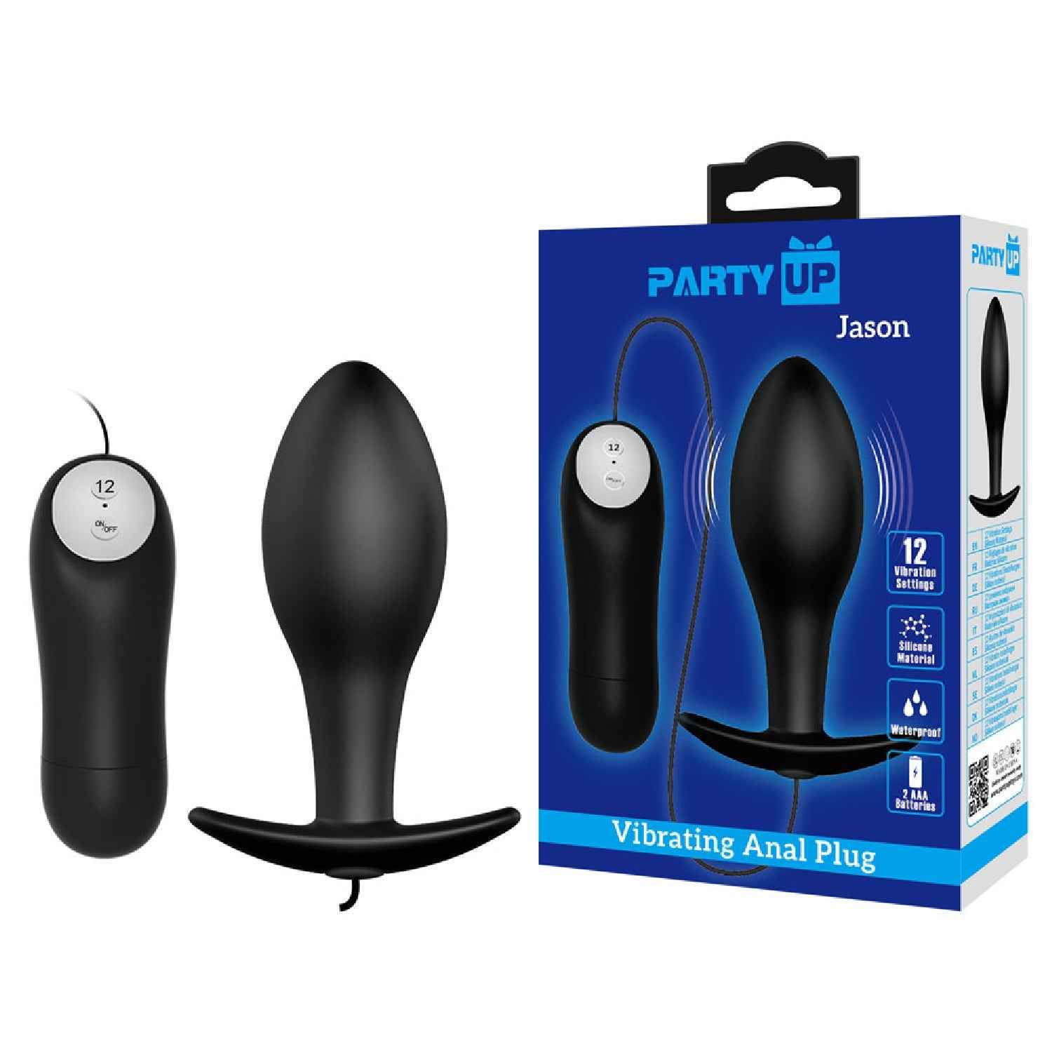 Party Up JASON Vibrating Anal Plug