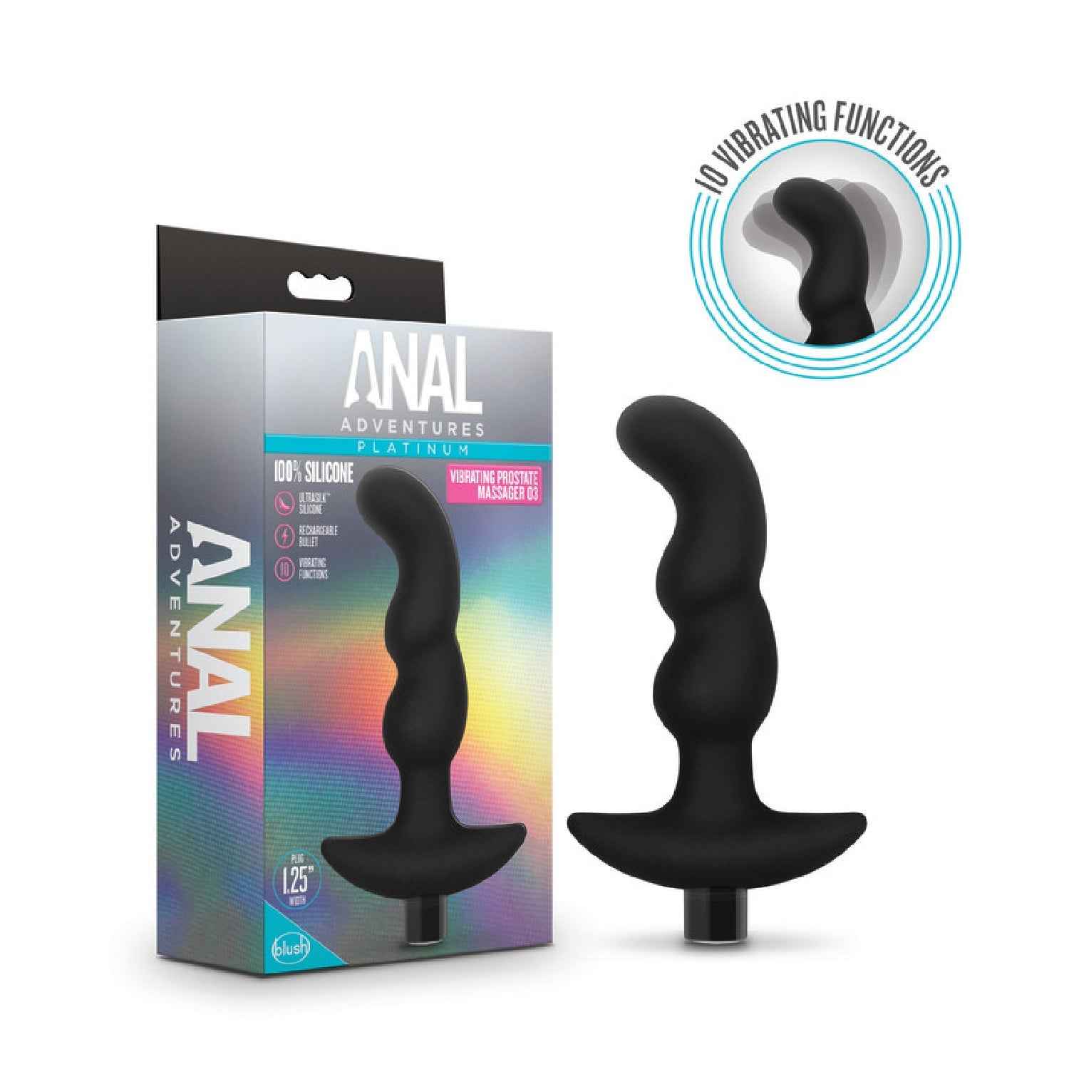 Anal Adventures Platinum Vibrating Prostate Massager 03