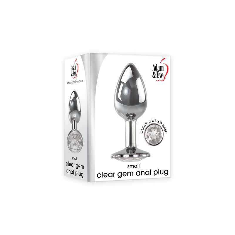 Adam and Eve Clear Gem Anal Plug - Small