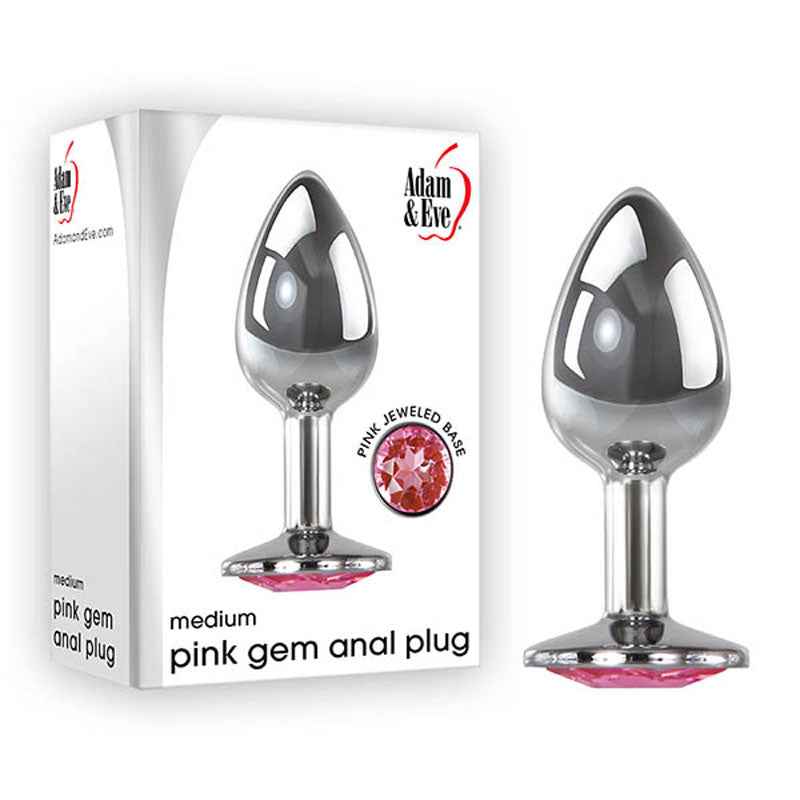 Adam and Eve Pink Gem Anal Plug - Medium