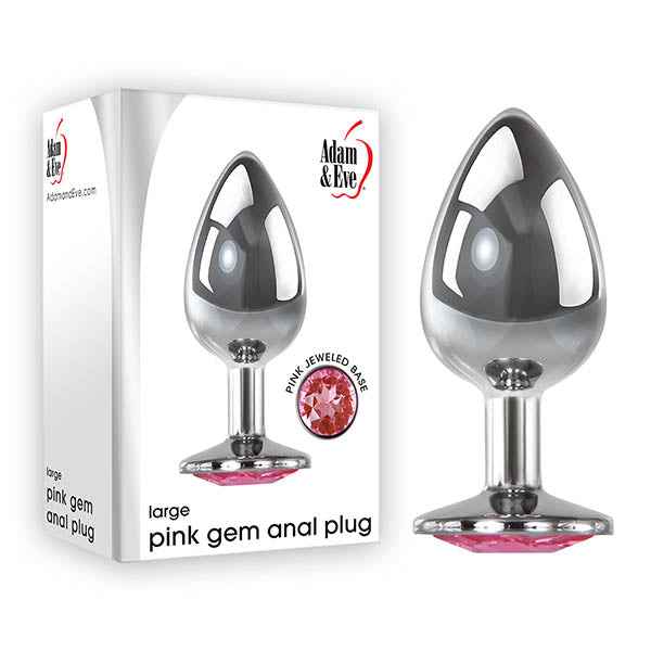 Adam and Eve Pink Gem Anal Plug - Large