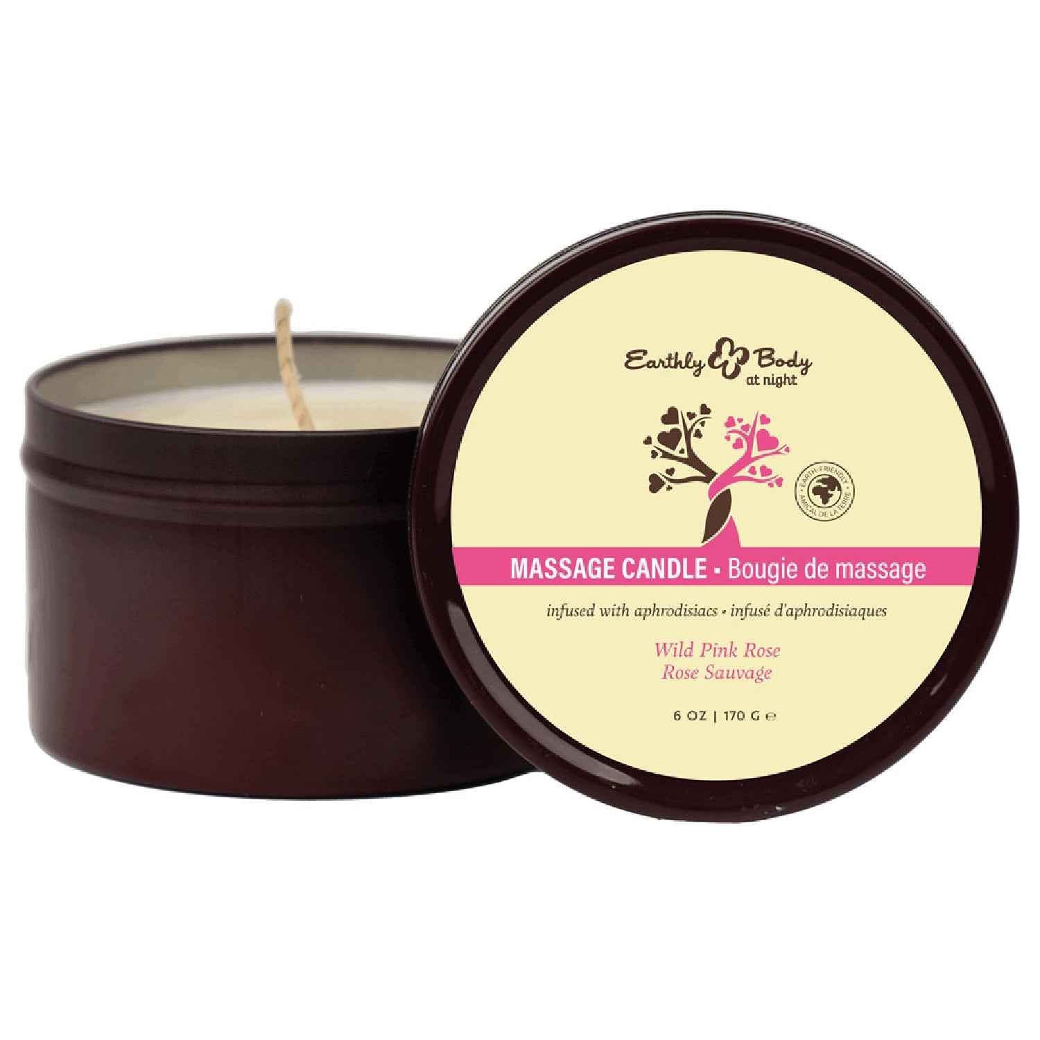 EB Aphrodisiac Massage Candle - Wild Pink Rose