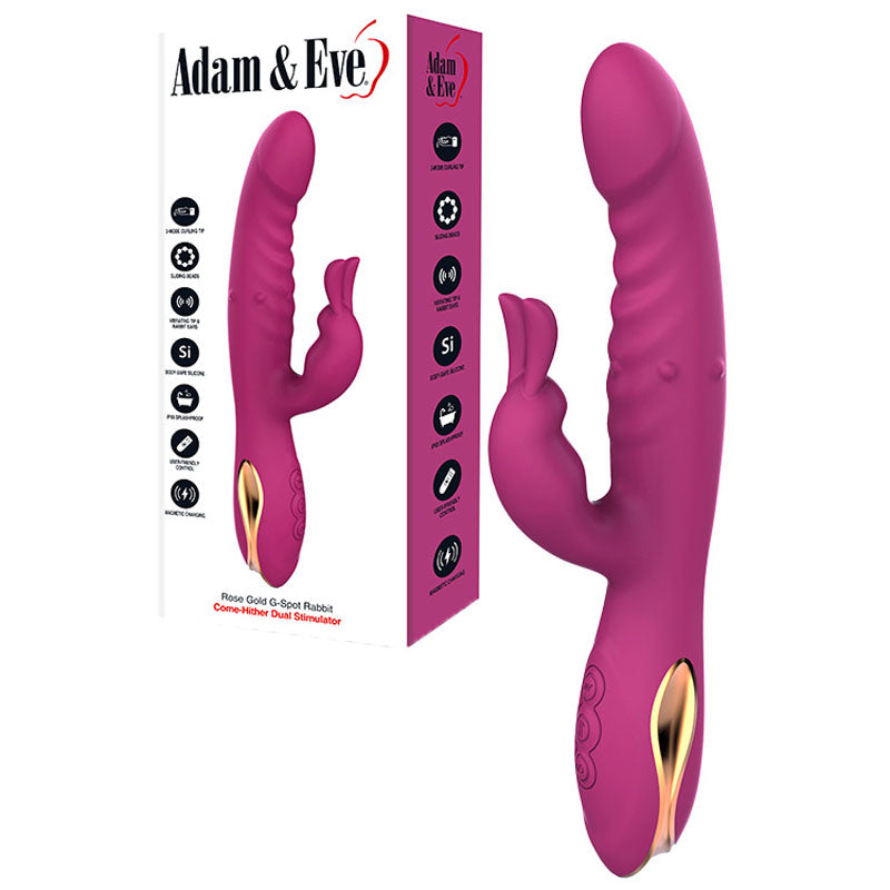 Adam and Eve ROSE GOLD G-SPOT RABBIT