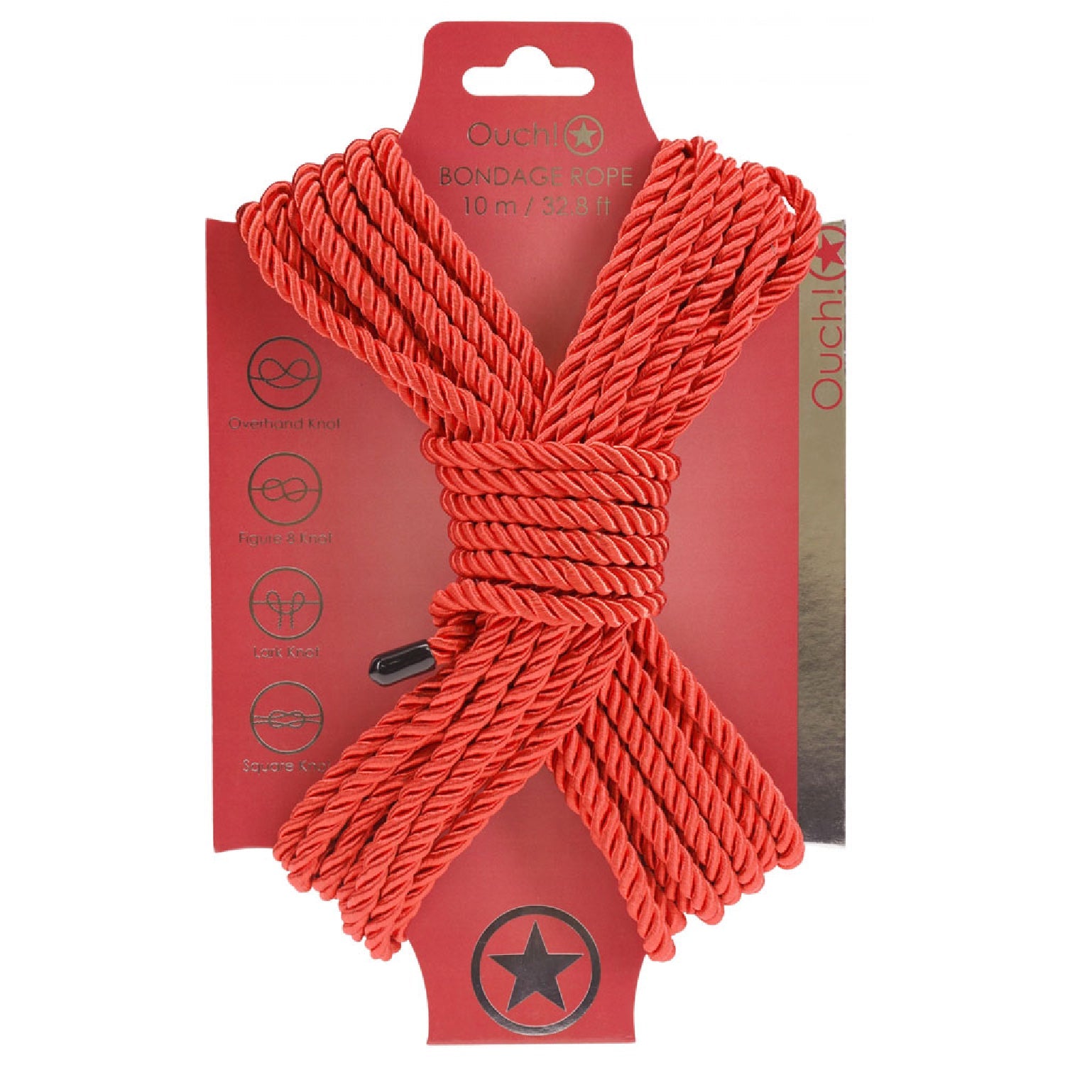 OUCH! Bondage Rope - 10 M - Red