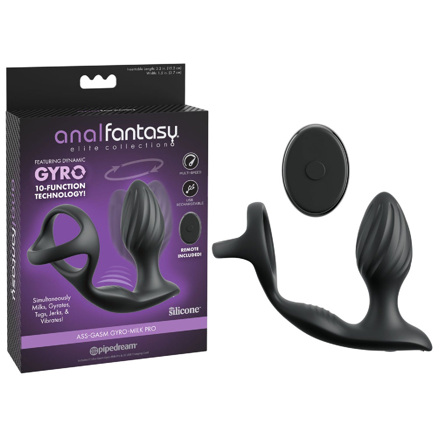 Anal Fantasy Elite Ass-Gasm Gyro-Milk Pro