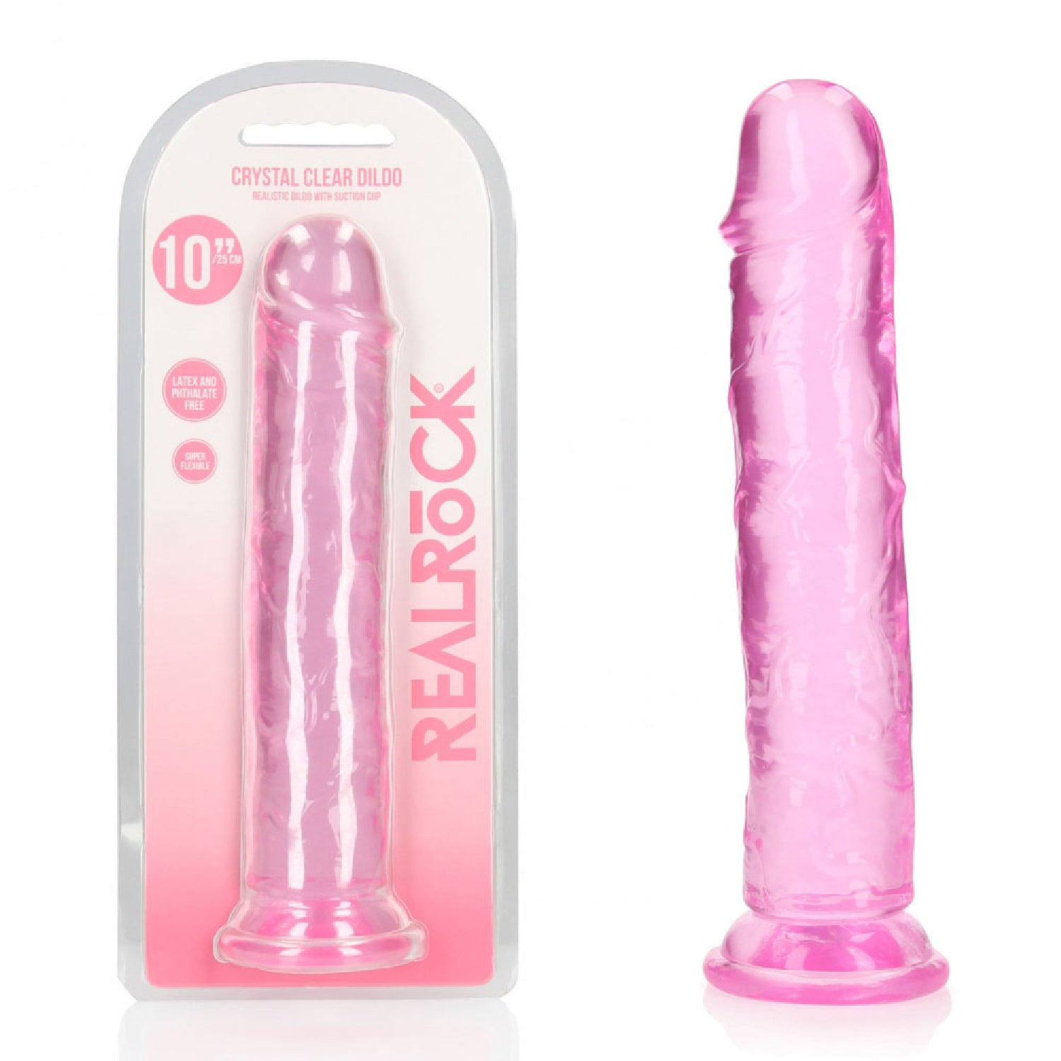 REALROCK 28 cm Straight Dildo - Pink