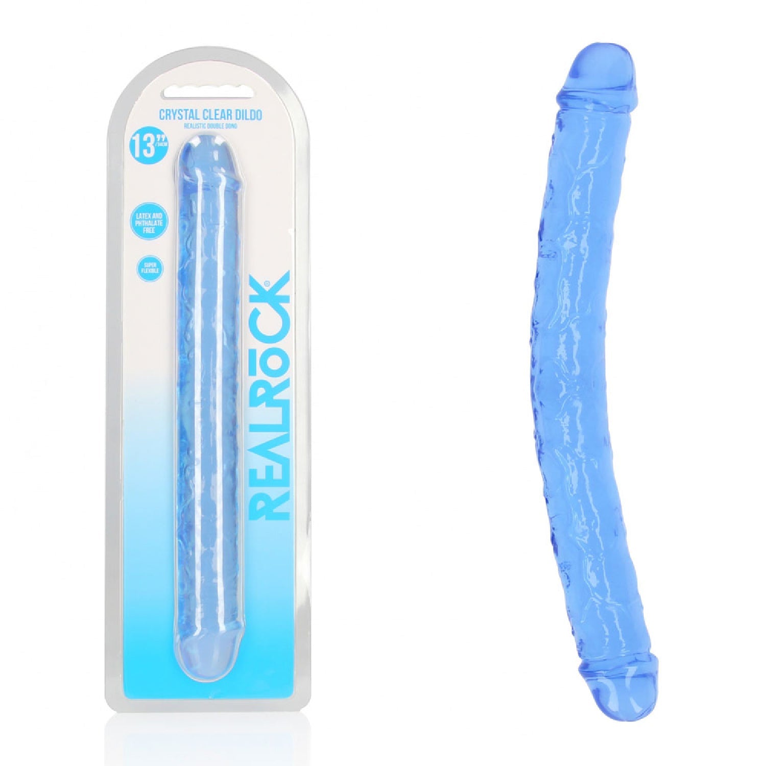 REALROCK 34 cm Double Dong - Blue