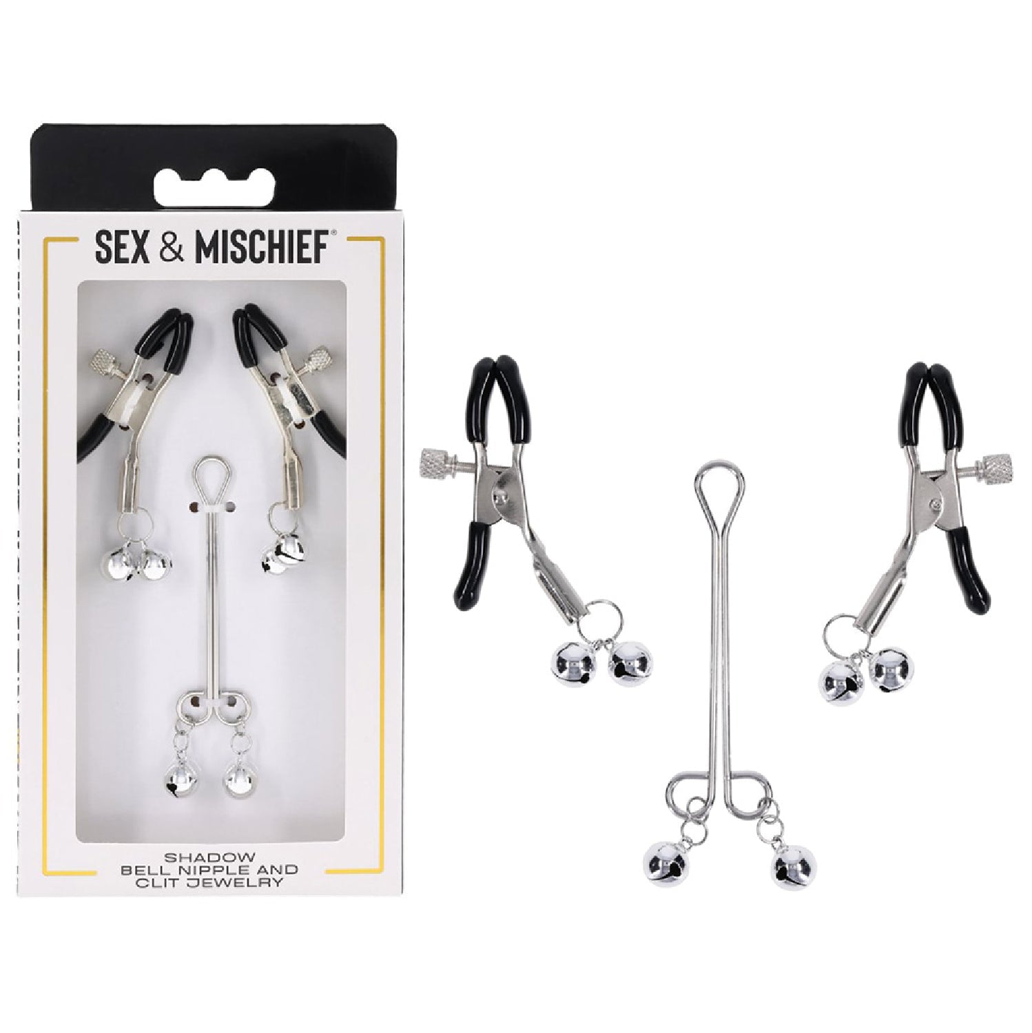 SandM Shadow Bell Nipple and Clit Jewelry