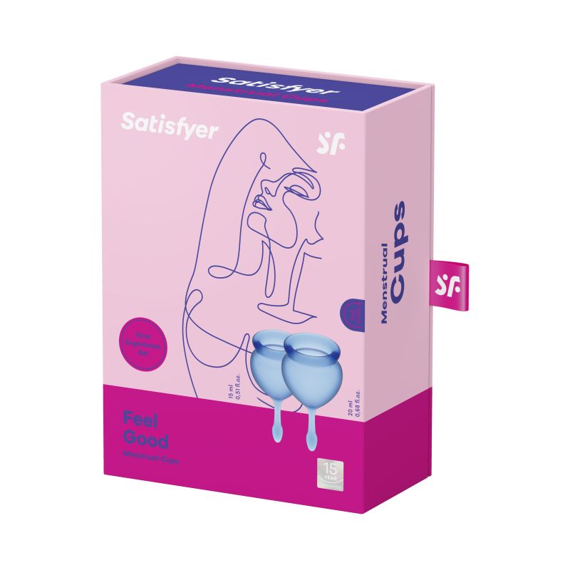 🎁 Feel Good Menstrual Cup - 2 Piece - Dark Blue (100% off) - K. P.