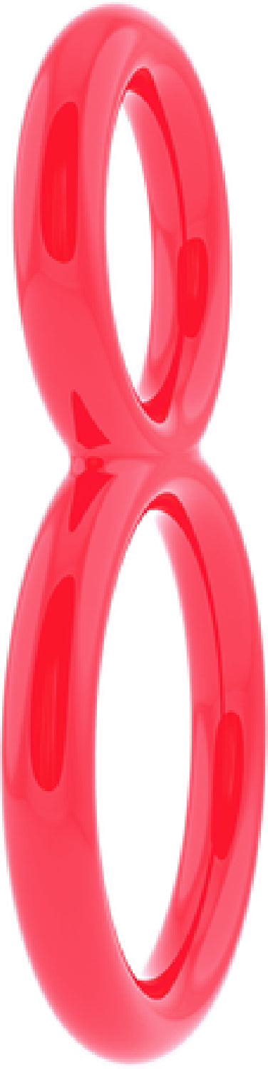 Ofinity Double Erection Ring - Red - K. P.