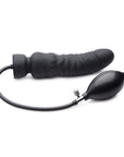 Dick Spand Inflatable Silicone Dildo Black