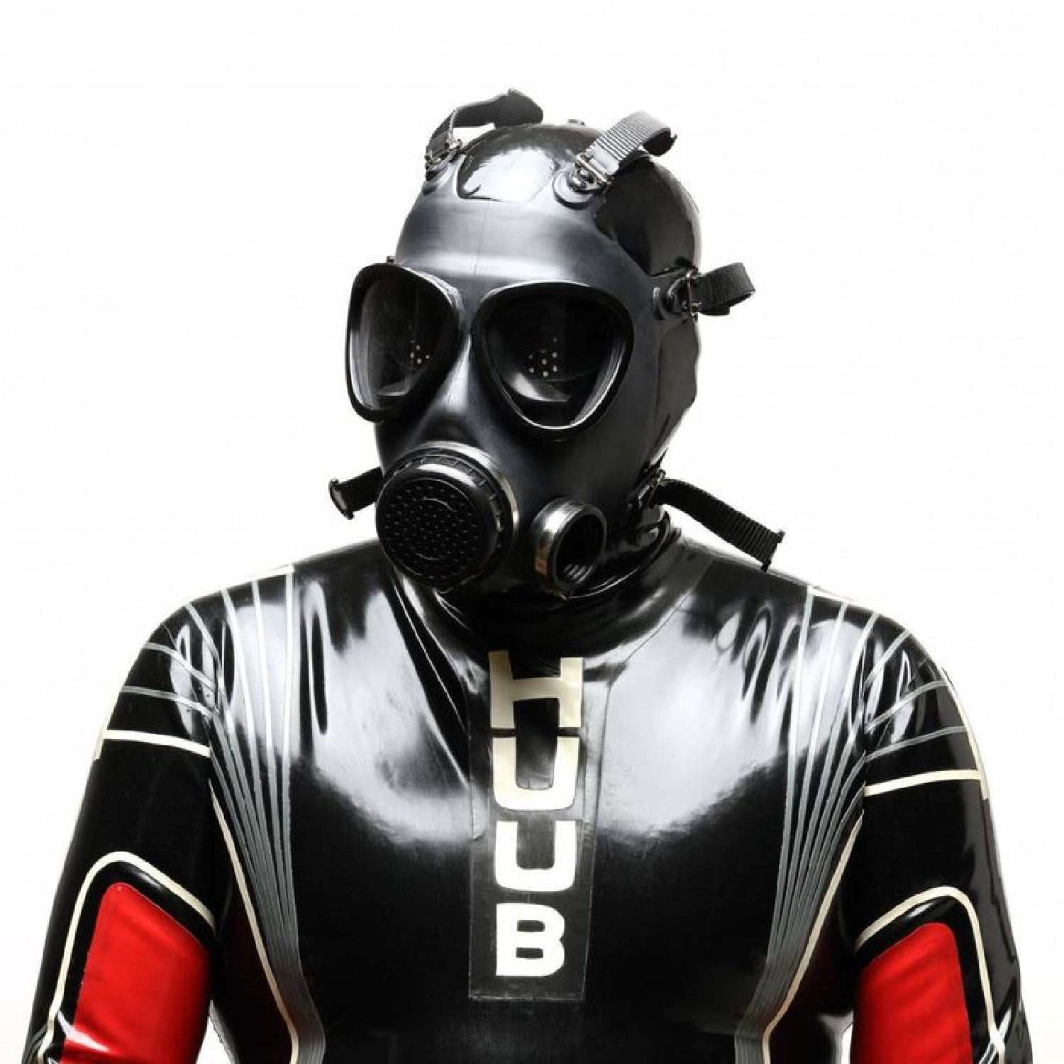 Military Adjustable Strap Rubber Gas Mask