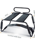 Sex Chair Adjustable Height Black w Handle and Arch Bridge
