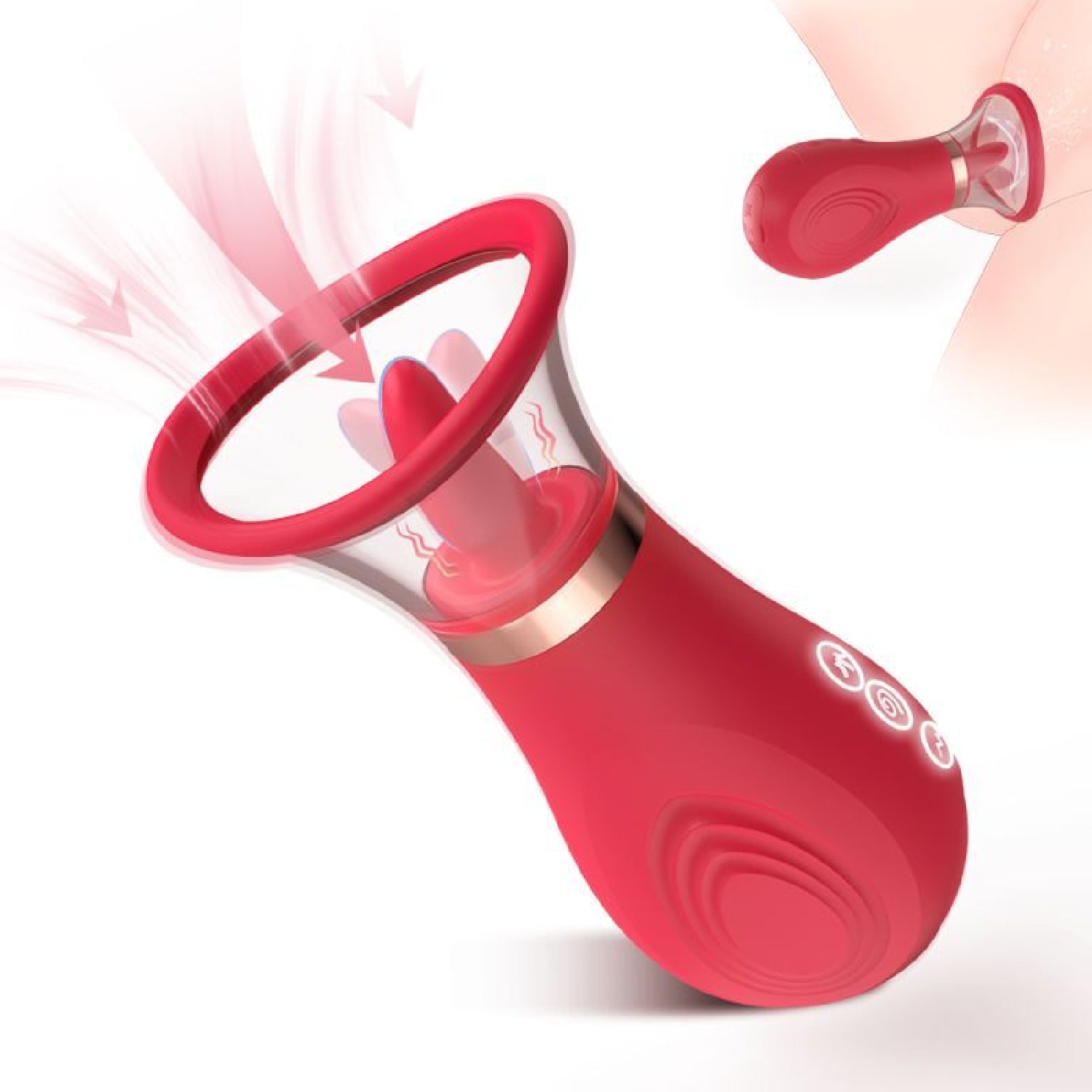 Sybil 3-in-1 Sucking Licking Tickling Stimulator