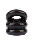 Stacked Dual Pleasure Ring Black