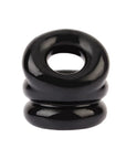 Stacked Dual Pleasure Ring Black