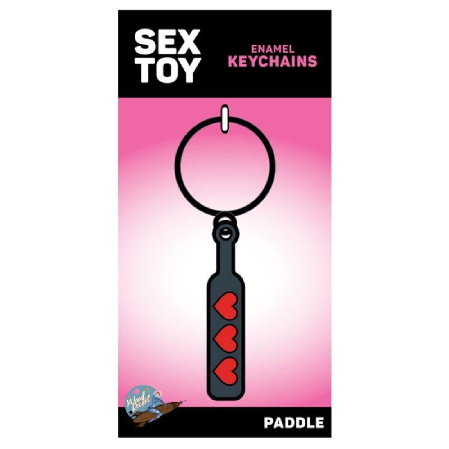Hearts Paddle Keychain