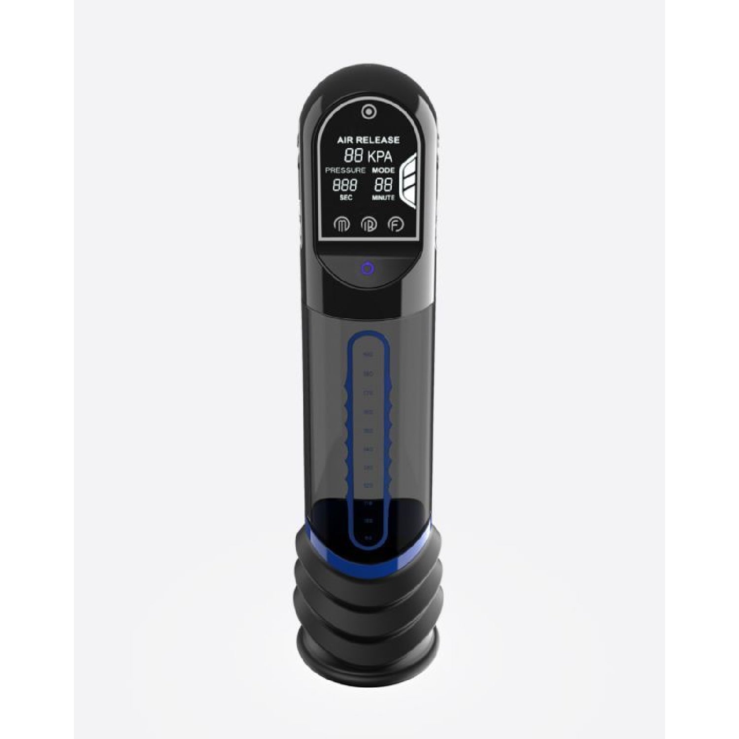 ISP90 Curve Infrared Automatic LCD Penis Pump Blue