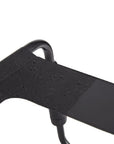 Sex Chair Adjustable Height Black TPU Seat