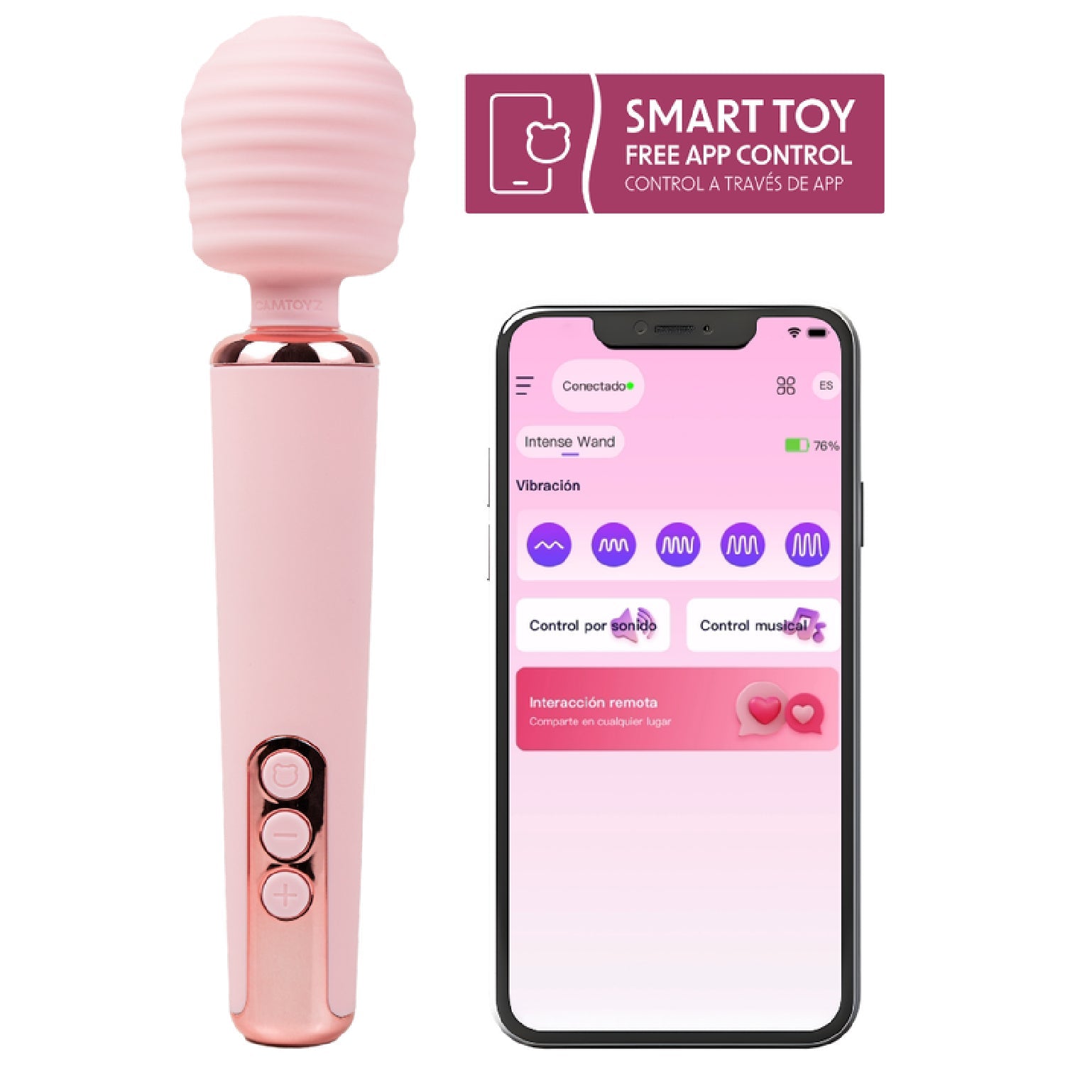 Intense App Controlled Wand Vibrator