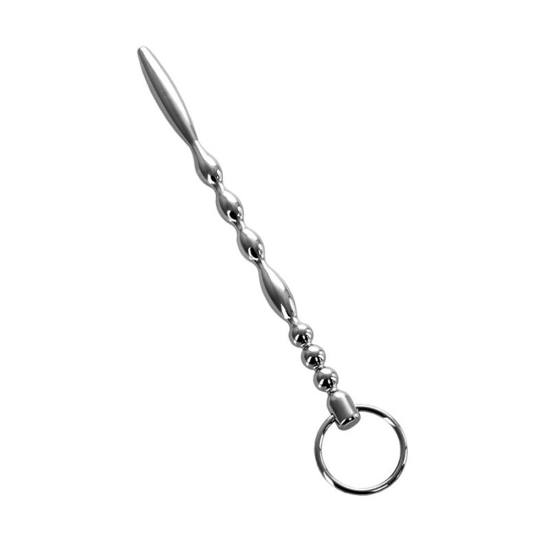 Metal Urethral Plug with Ring - Silver - K. P.