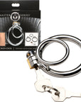 The Master Series - Locked Cock Locking Cock & Ball Ring - Silver