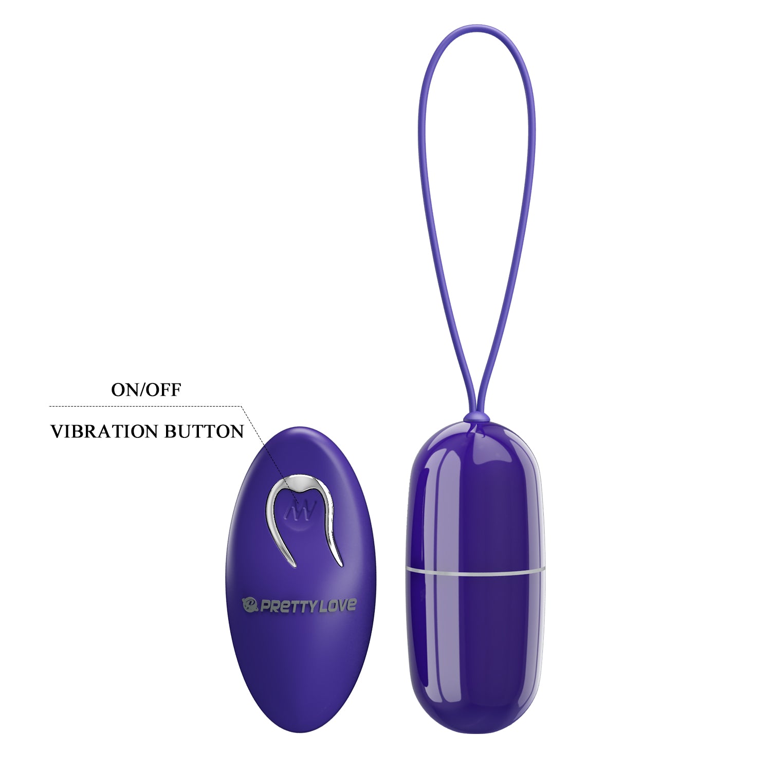 Remote Control Vibrating Love Egg - Arvin - Youth - Purple - K. P.