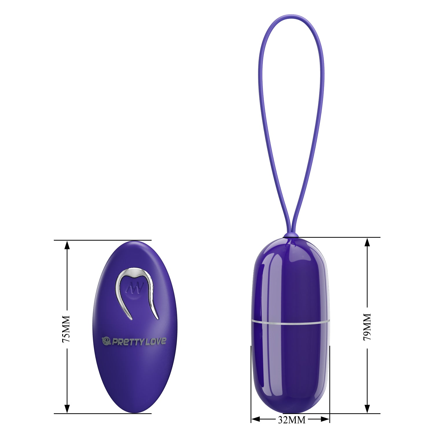 Remote Control Vibrating Love Egg - Arvin - Youth - Purple - K. P.