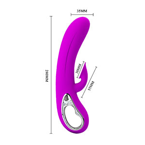 Rabbit Vibrator with Suction - Nicola - Multiple Colours - K. P.