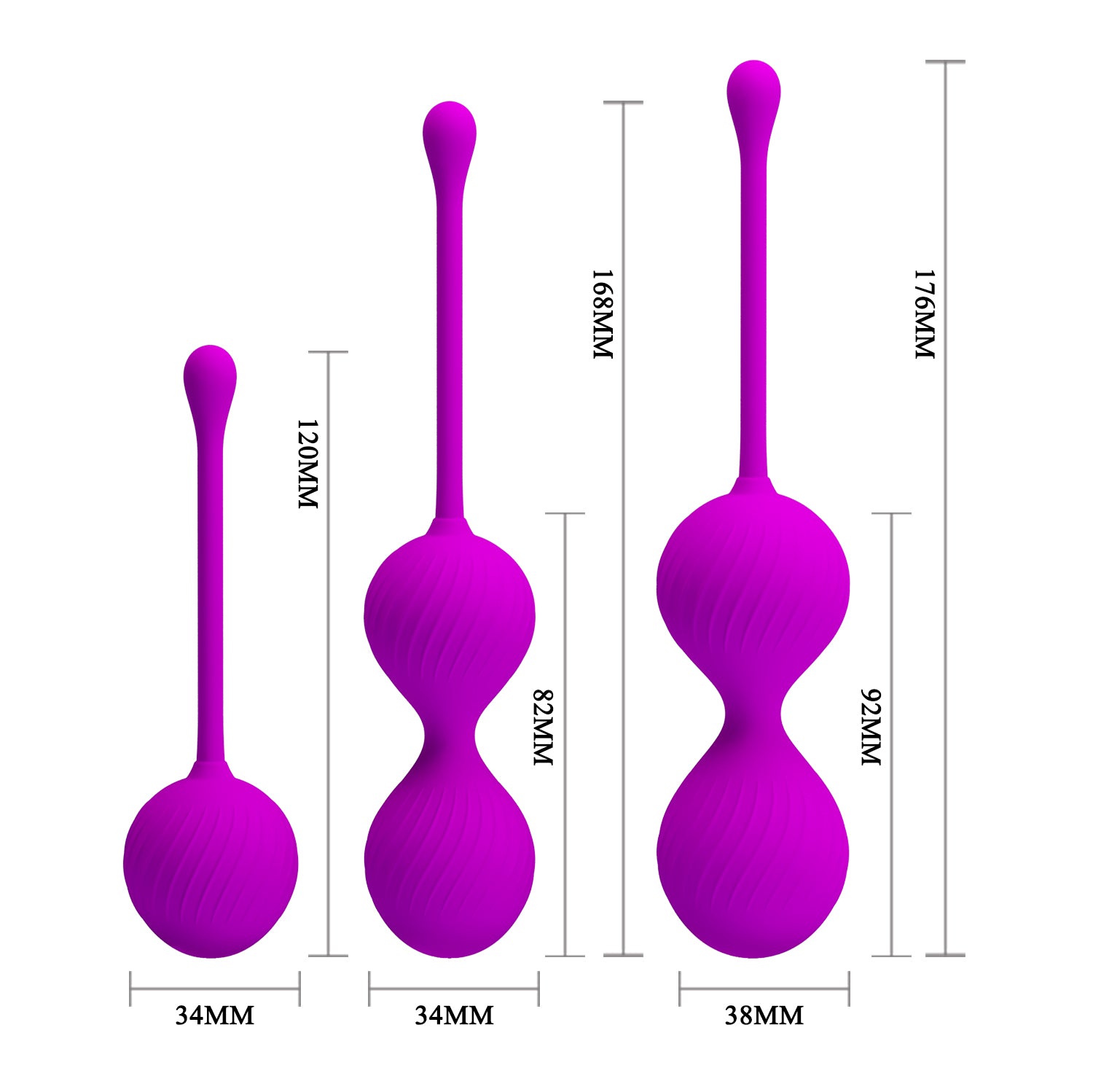 Kegel Ball Kit - Purple - K. P.