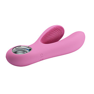 Textured Tongue Vibrator - Canrol - Soft Pink