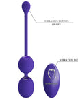 Remote Control Vibrating Love Egg - Willie - Youth - Purple - K. P.